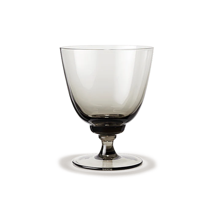 Holmegaard Flow Tumbler on Foot - Smoke