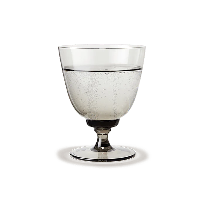 Holmegaard Flow Tumbler on Foot - Smoke
