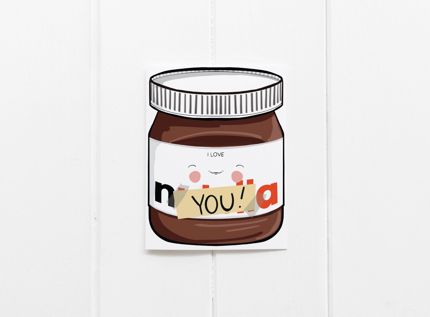 Greeting Cards - I Love You Hazelnut Spread