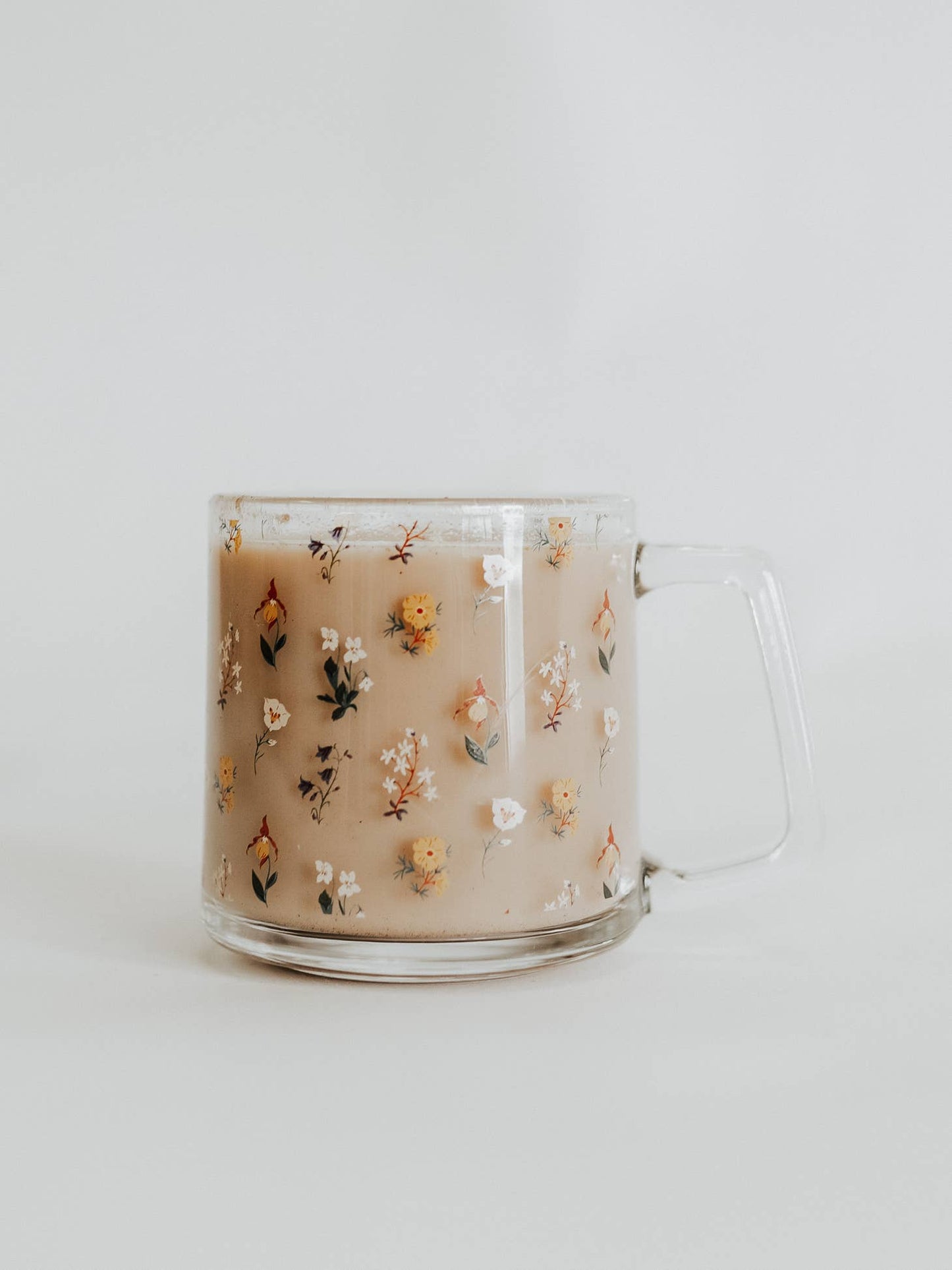 Mountain Wildflower Glass Mug