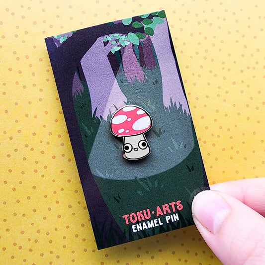 Mini Shroomie Enamel Pin