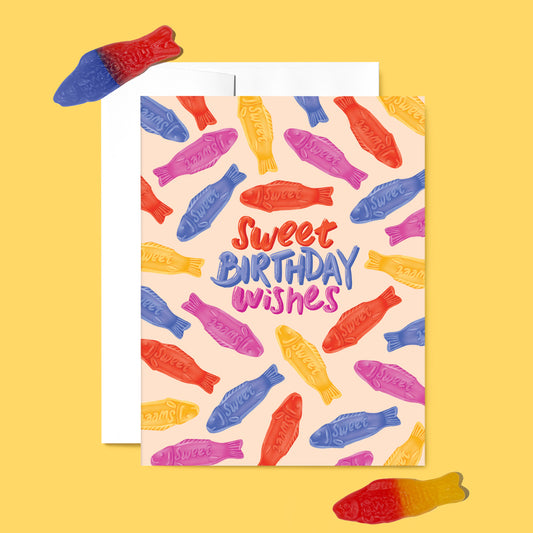 Greeting Cards - Swedish Fish Birthday