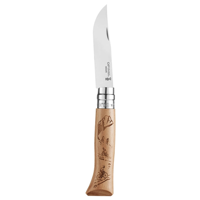 Opinel No.08 Alpine Adventures Folding Knife - Mountain Bike