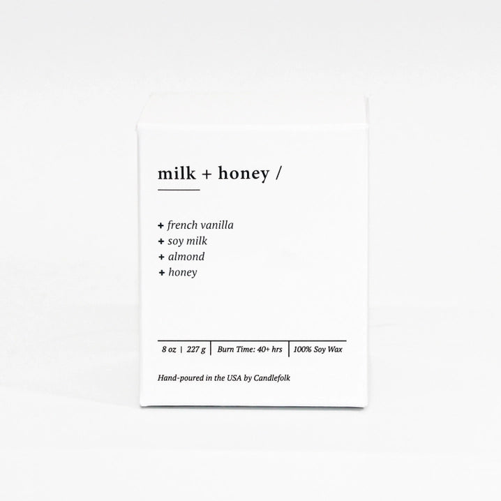 8oz Soy Candle - Milk & Honey