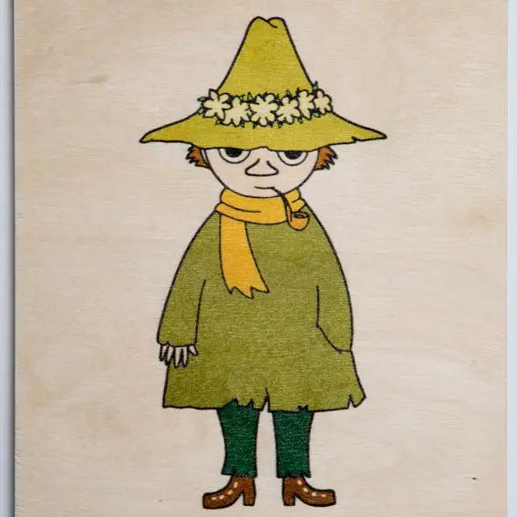 Wooden Postcard - Snufkin