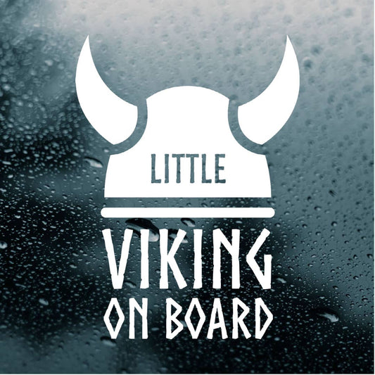 Little Viking On Board Vinyl Decal