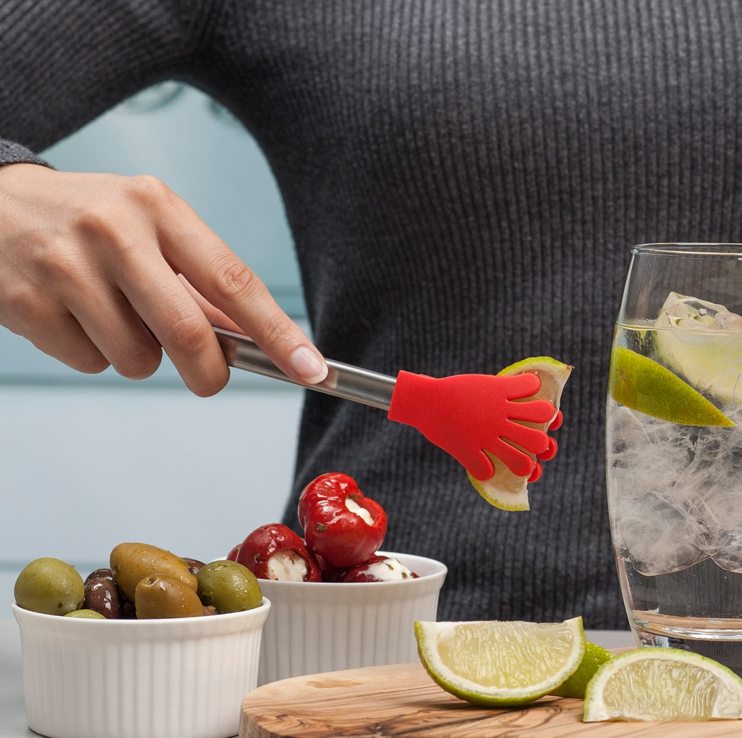 7" Silicone Handy Tongs