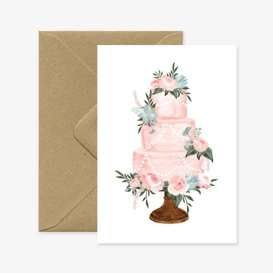 Greeting Cards - Congrats Wedding Cake