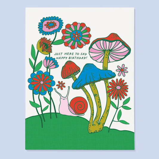 Greeting Cards - Snail Bday Card