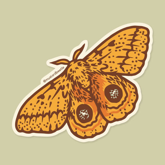 Io Moth Vinyl Sticker