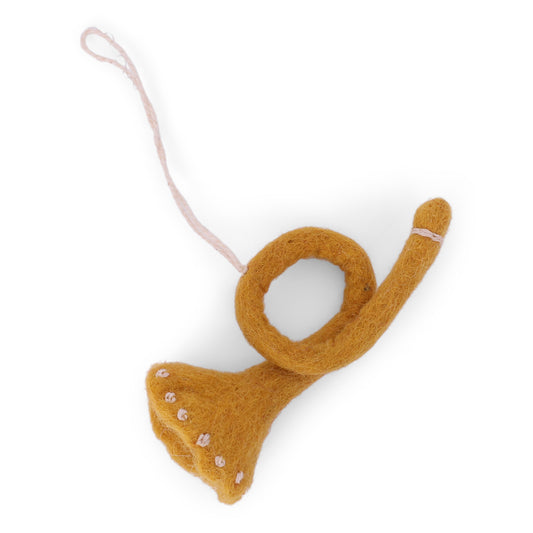 Felt Trumpet Ornament