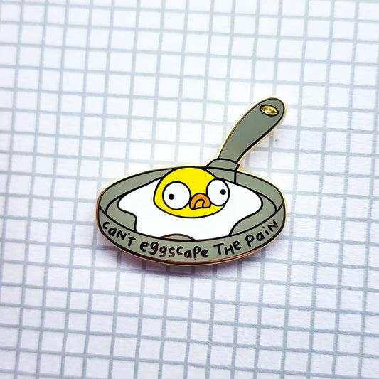 Eggsistential Crisis Enamel Pin