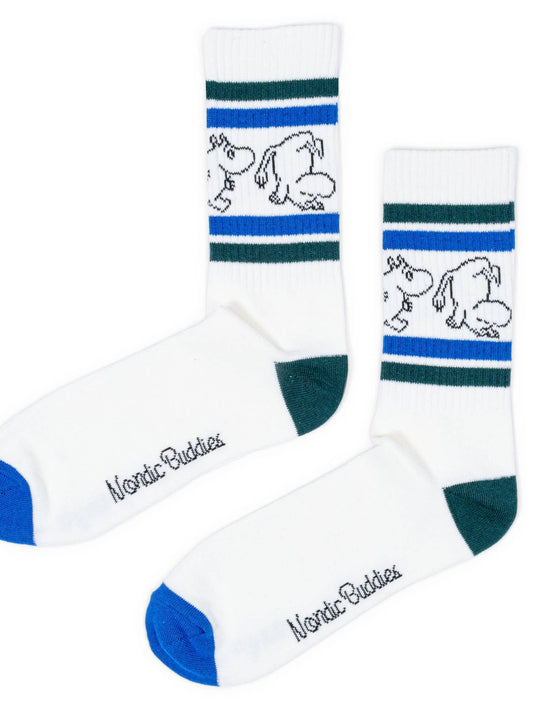 Moomintroll Retro Socks - Blue