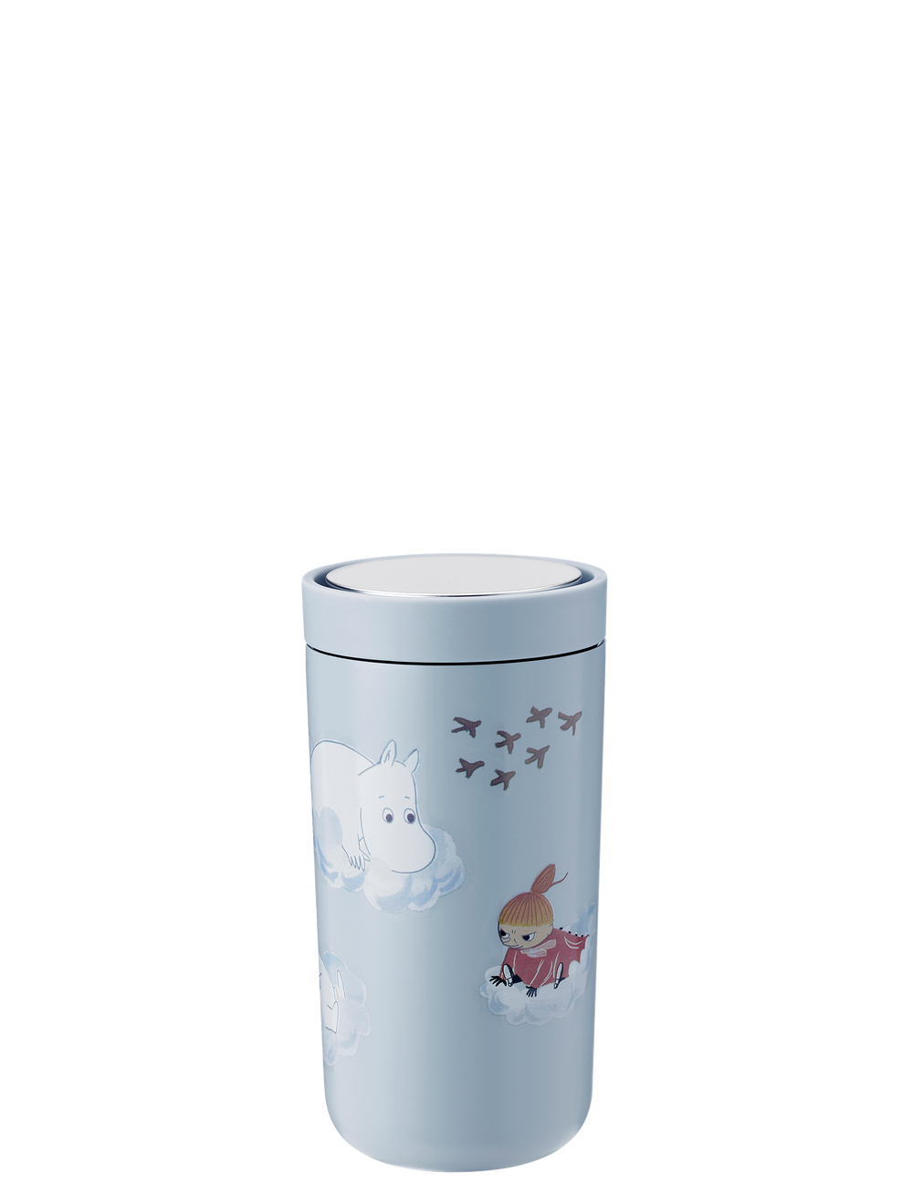 Moomin 0.2L To Go Click Vacuum Insulated Cup - Soft Cloud