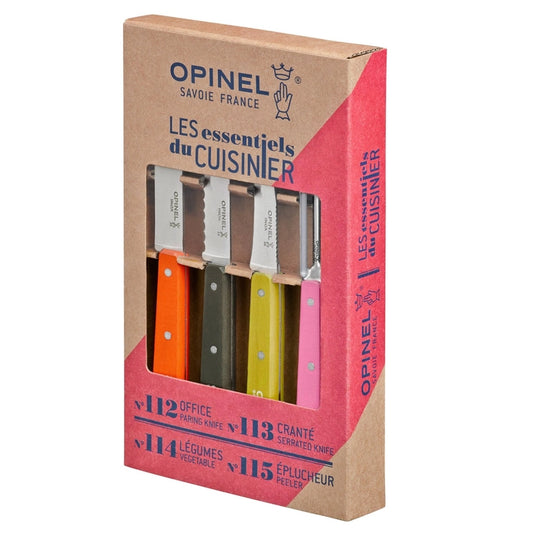 Opinel Les Essentiels Small Kitchen Knife Set - 50's