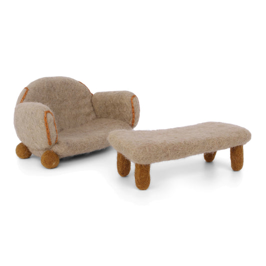 Felt Sofa and Coffee Table
