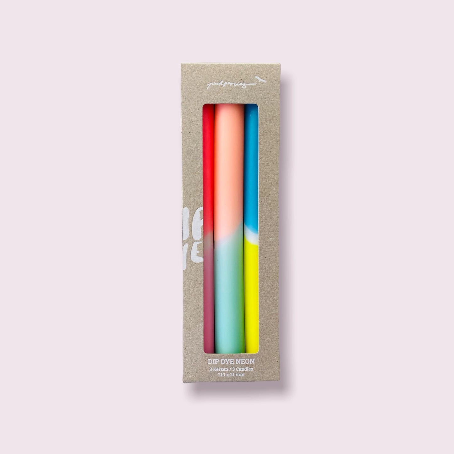 Dip Dye Neon Candles Set of 3 - Lovin' South Beach