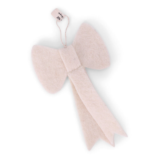 Felt White Bow - Small