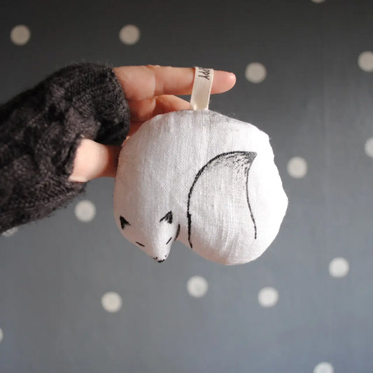 Arctic Animal Ornament - Snow Fox