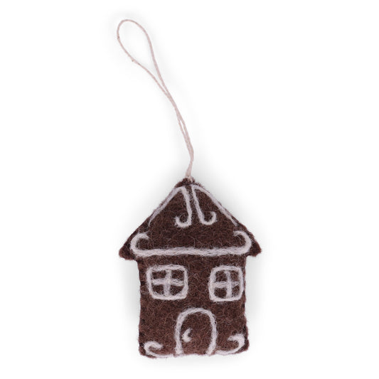 Felt Gingerbread House Ornament