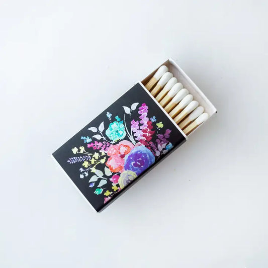 Small Matchbox - Metallic Floral