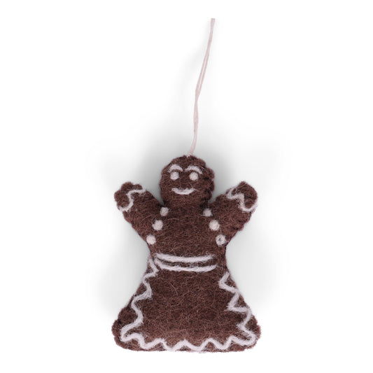 Felt Gingerbread Woman Ornament