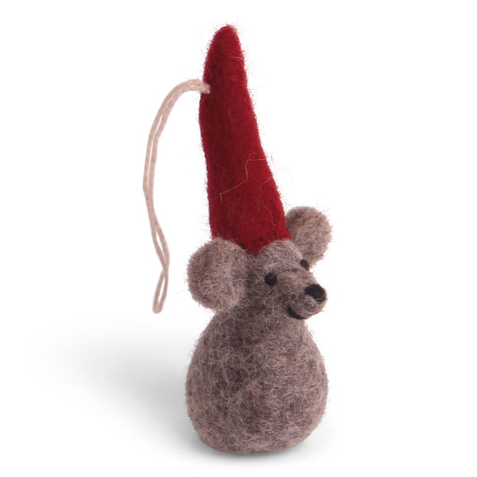 Felt Christmas Mouse Ornament
