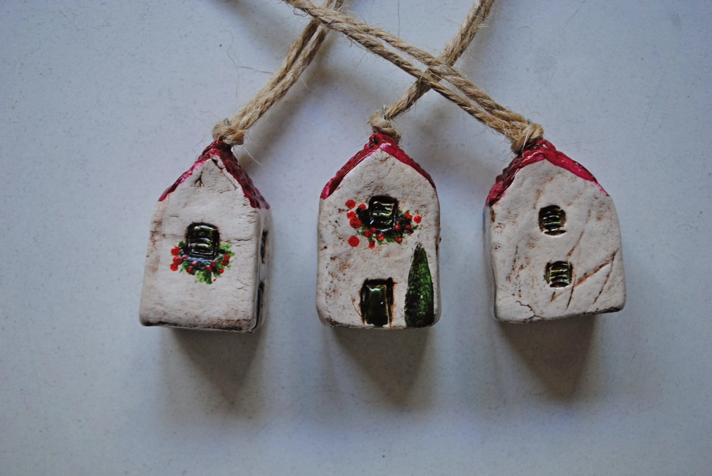 Mini Mediterranean House Collectible Ornaments