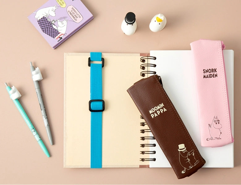 Moomin Band Pencil Case - Brown