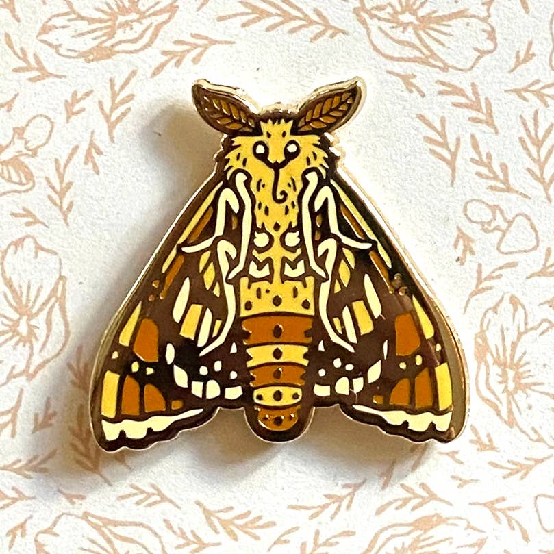 Moth Enamel Pin