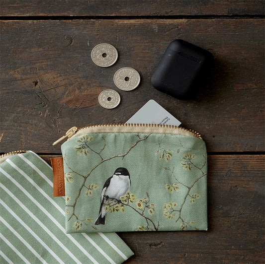 Organic Cotton Wallet - Garden Bird