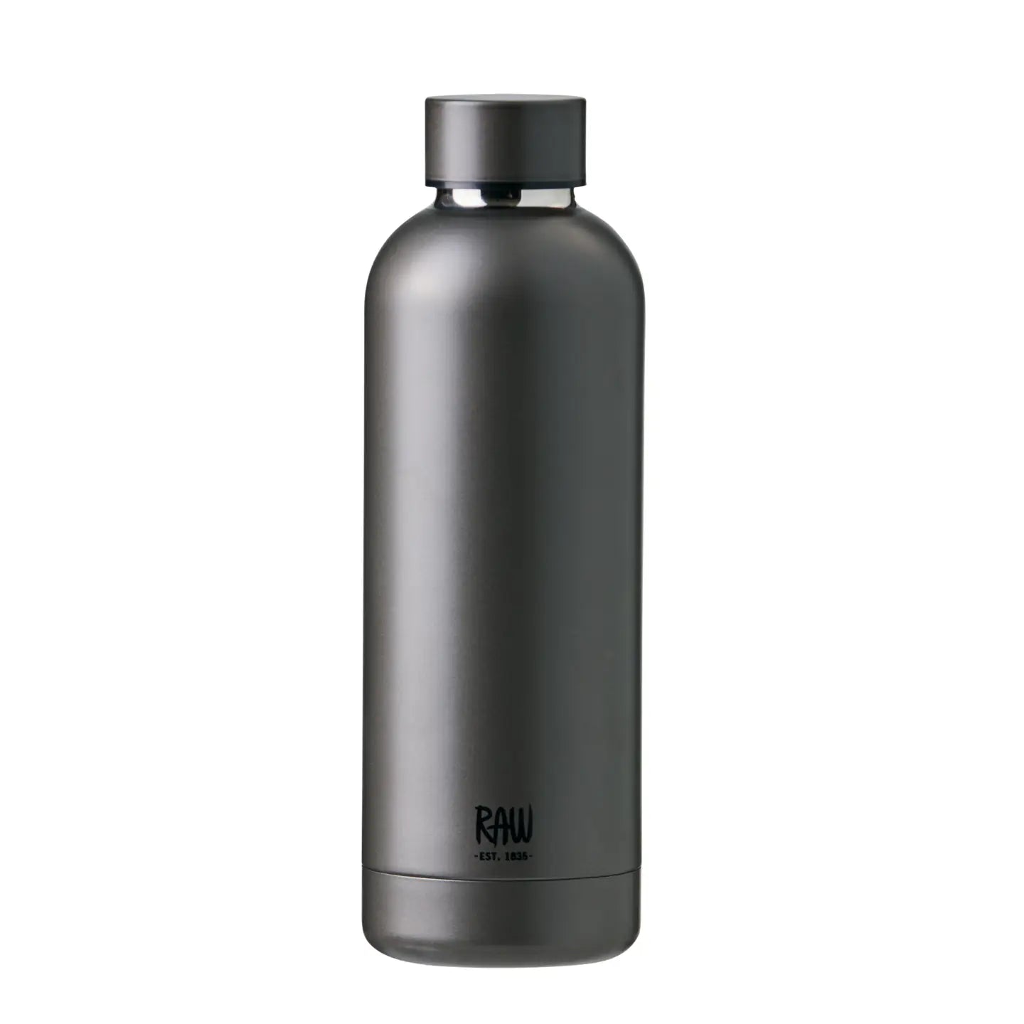 RAW To Go Thermo Bottle - Metallic Dark Grey in Steel