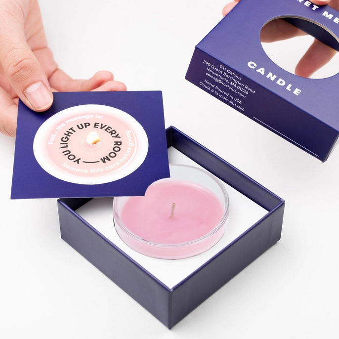 Secret Message Candle - You Light Up Every Room