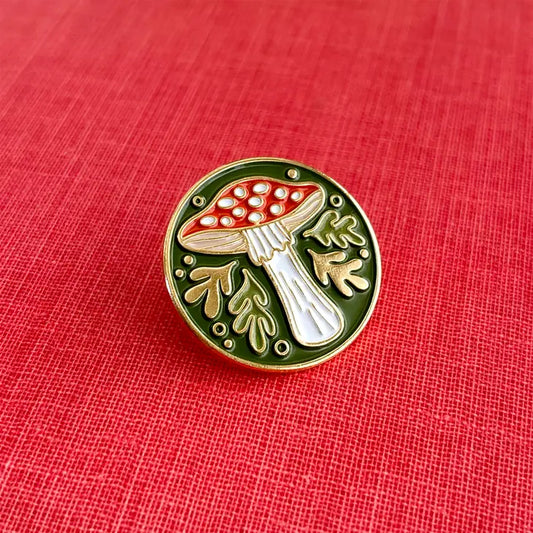 Fly Agaric Mushroom Enamel Pin