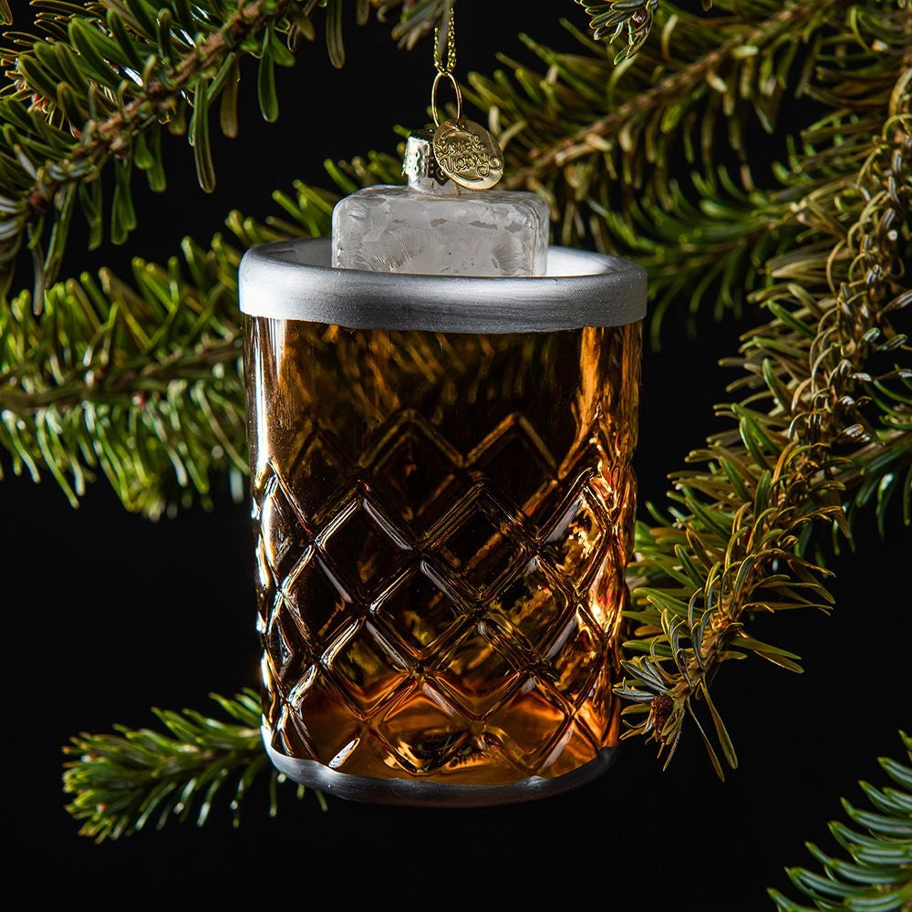 Cocktail Christmas Ornament - Whiskey on the Rocks