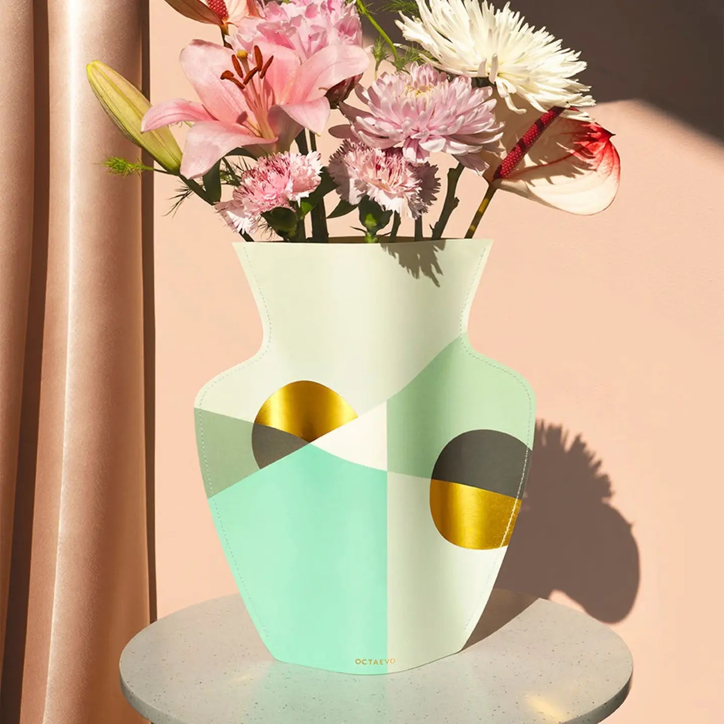 Octaevo Siena Paper Vase - Mint
