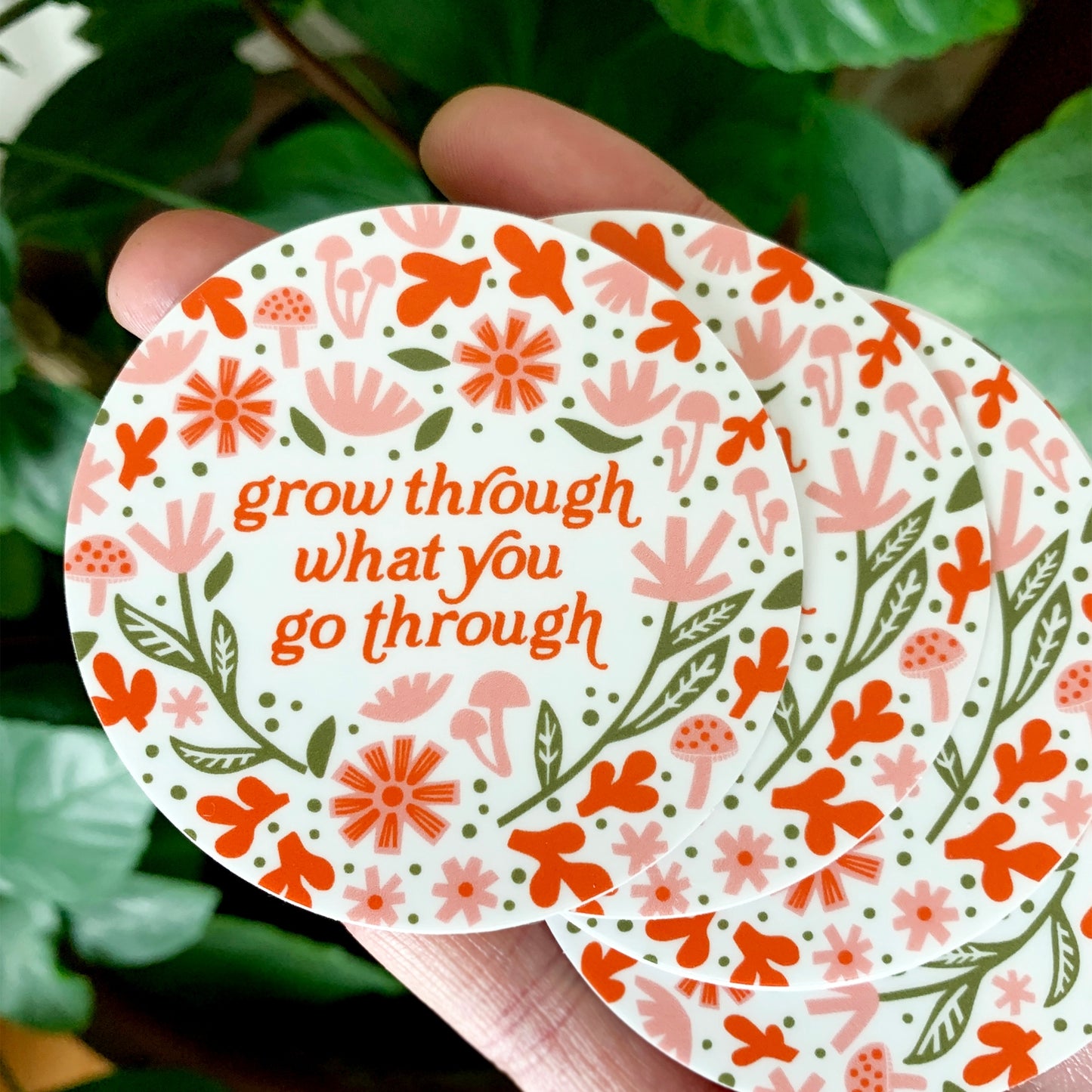 Grow Through What You Go Through Sticker - Medium