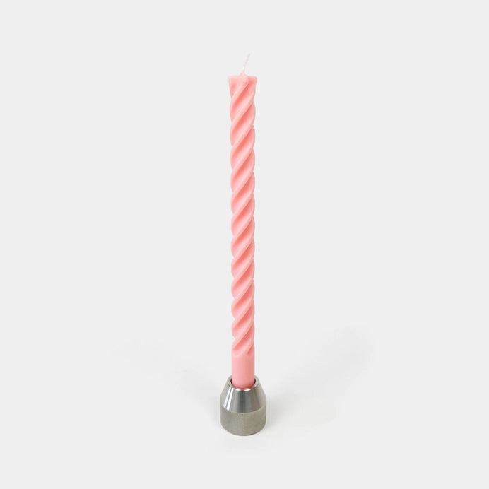 Concrete Drill Bit Candle - Pink