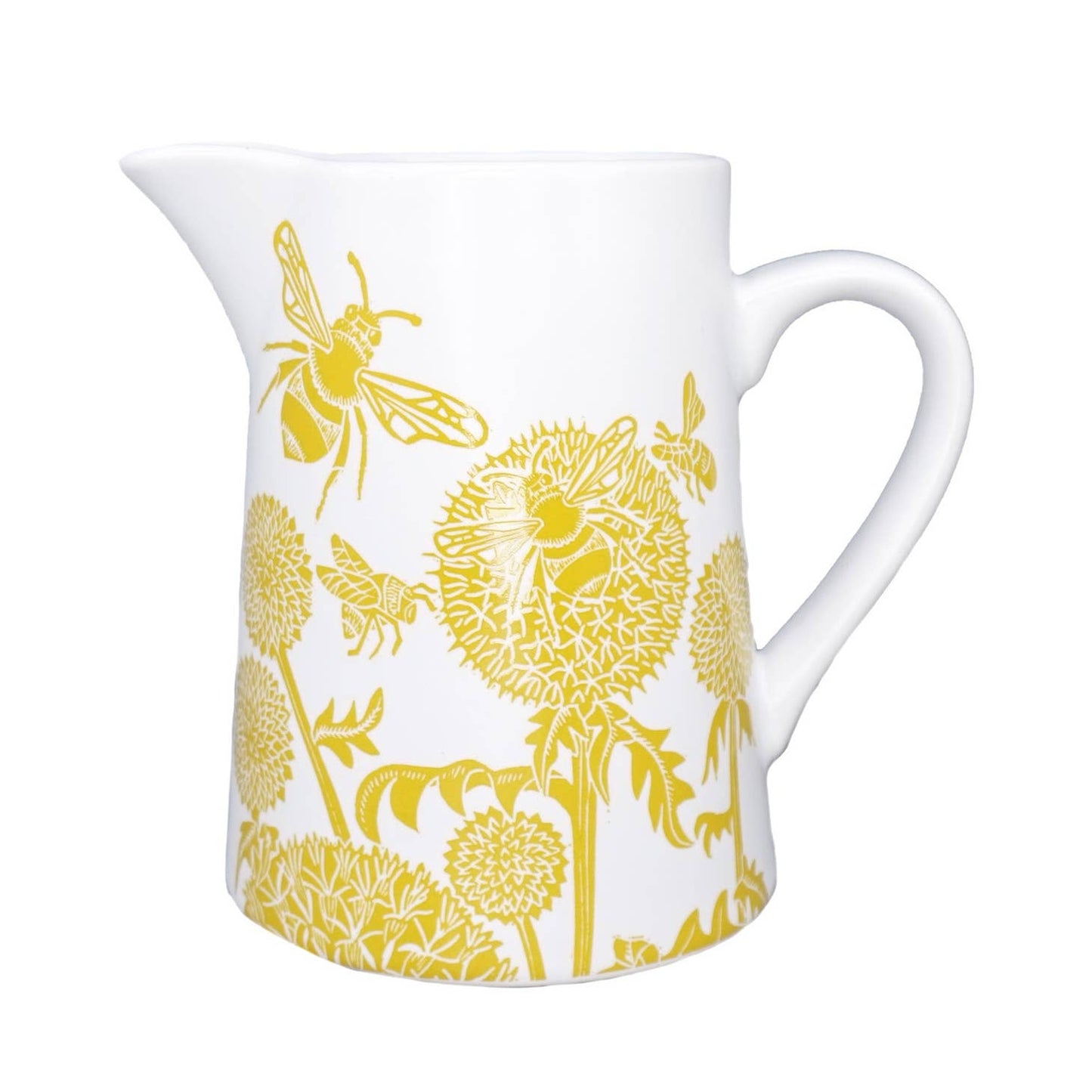 Kate Heiss Ceramic Jug - Mustard Bees