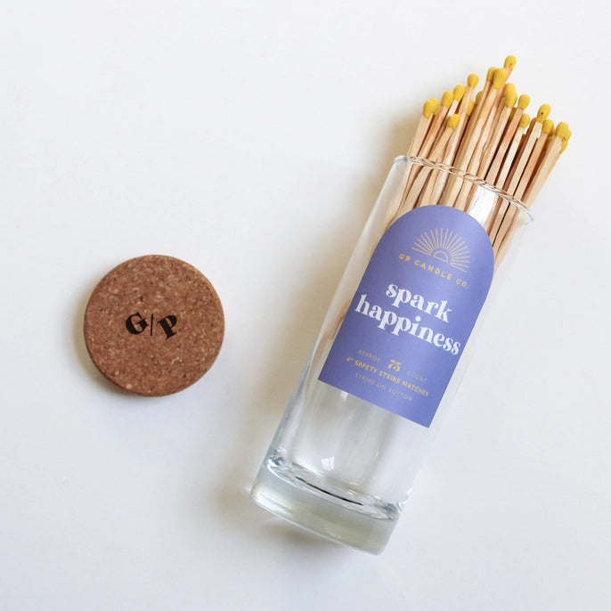 Spark Happiness Match Jar - 4" Matches