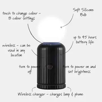 Wireless Lamp and Charger – Coral