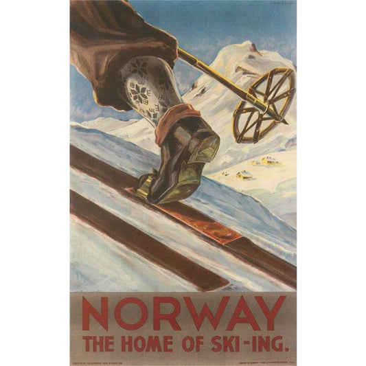 Greeting Card - Norway the Home of Skiing