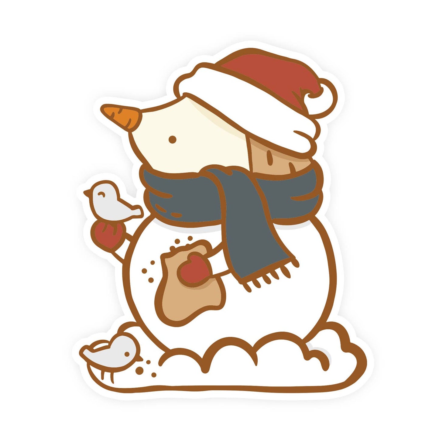 Henrietta Snowman Vinyl Sticker