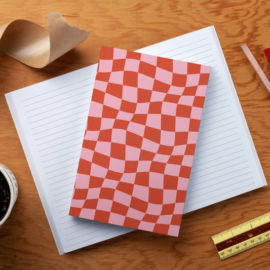 Wonky Checkers Classic Layflat Notebook