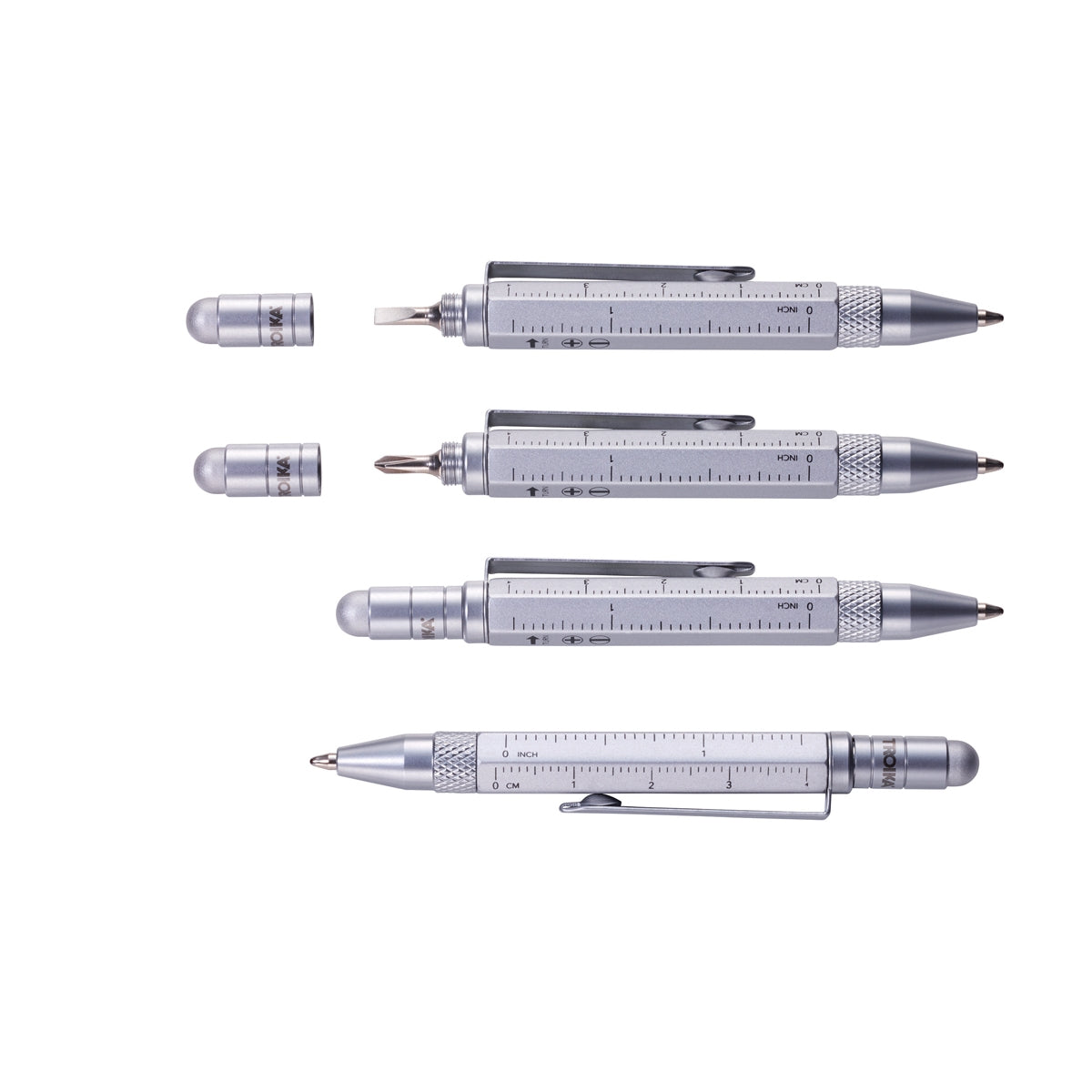 Troika Liliput Construction Mini Ballpoint Stylus Tool Pen - Silver