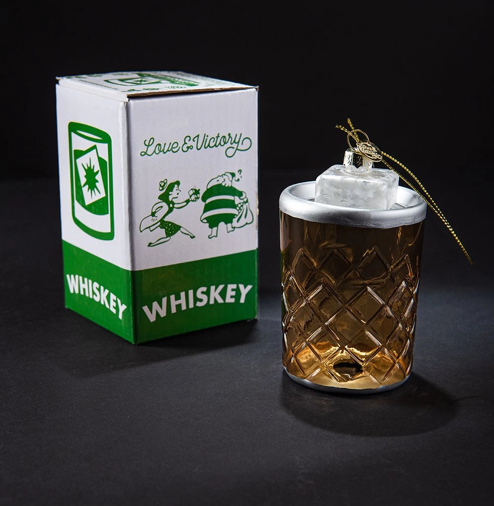 Cocktail Christmas Ornament - Whiskey on the Rocks