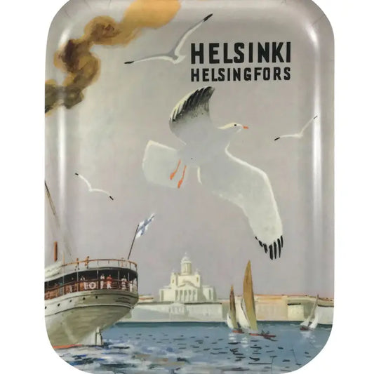 Serving Tray - Helsinki-Helsingfors: The Sea Gull, 20 x 27 cm