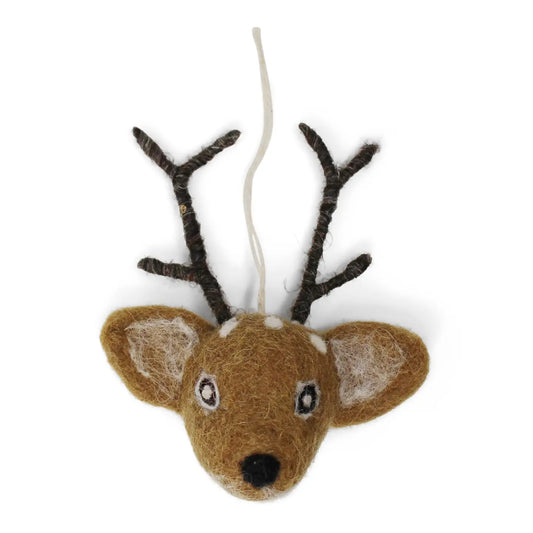 Felt Bambi Ornament - Brown