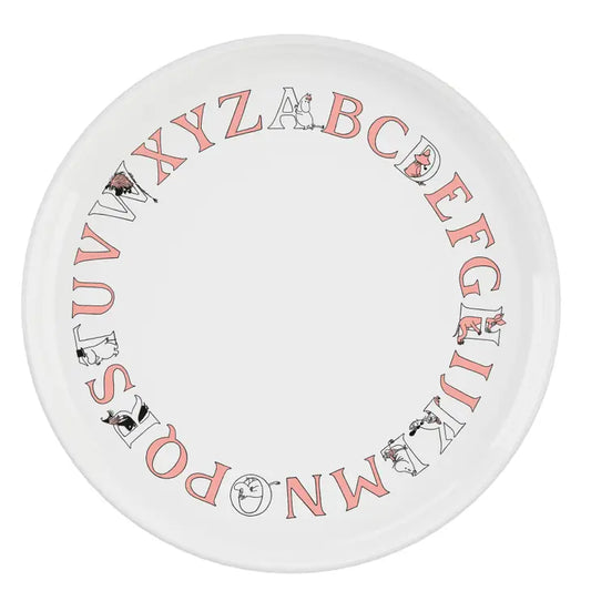 Moomin ABC Plate - Salmon By Rig-Tig