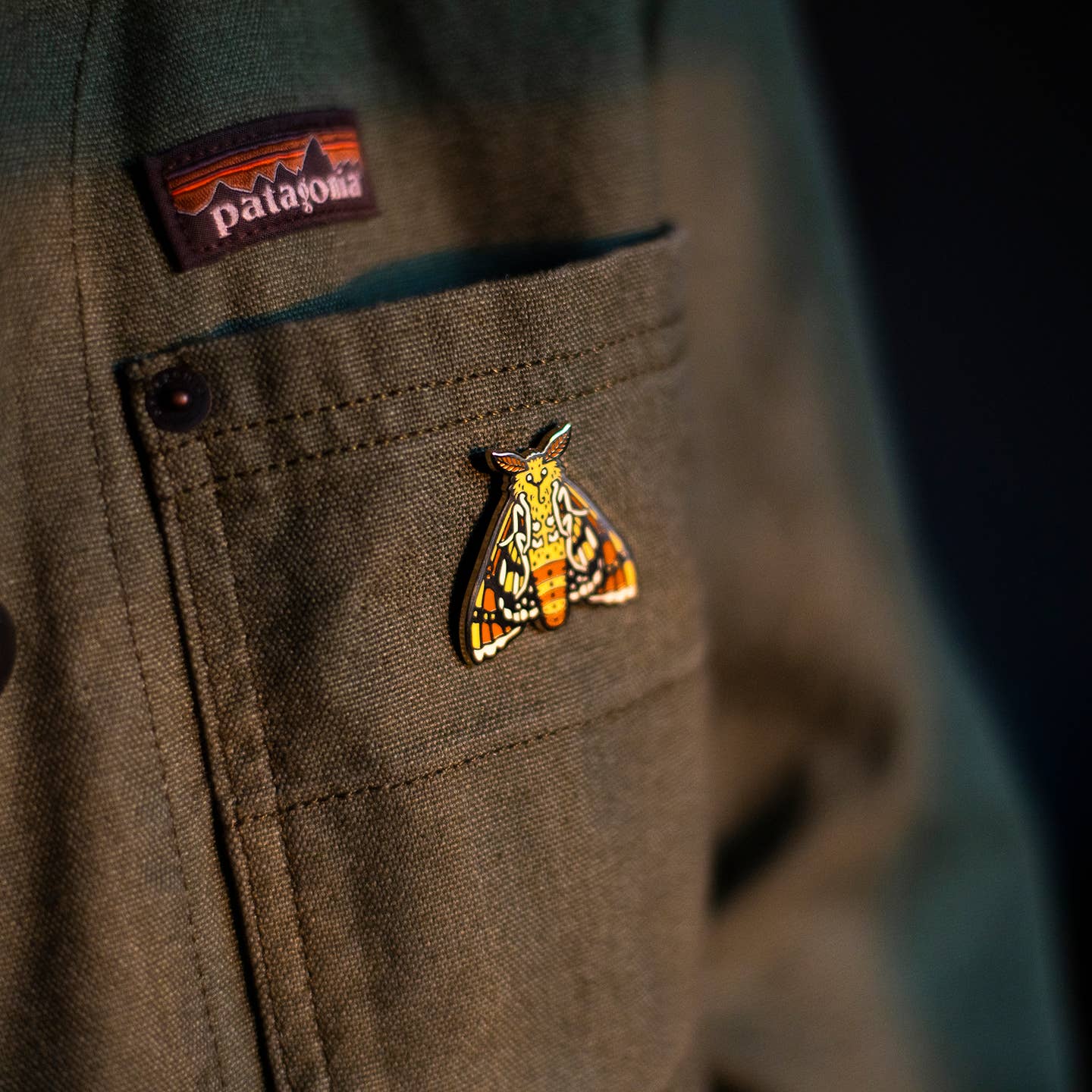 Moth Enamel Pin